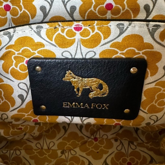 Emma Fox Leather Two Tone Saddle Cross-Body Bag - Picture 5 of 7